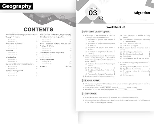 Gurukul by Oswal Chapterwise Worksheets ICSE Class 8 Bundles (Set of 6) Exam 2026 : Physics, Chemistry, Maths, Biology, History & Civics, Geography, Practice Qs, Case Studies, Chapter Assessment