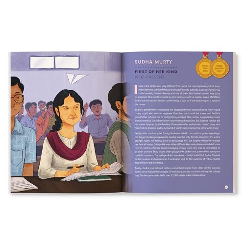 The Padmas: Fifty Stories of Perseverance | Illustrated Biographies of Padma Awardees | A.P.J. Abdul Kalam, Indra Nooyi, Milkha Singh and more | Ages 8+