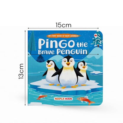 Story Books for Kids - Baby Animal Stories (Set of 4 Books) (Illustrated) - Board Book - Bedtime Stories - Age 2+ Years - Bao Goes Exploring, Pingo ... Aloud to Infants, Toddlers - Hardbound Book