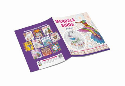 Mandala Birds Coloring Book for Kids | 30 Creative Bird Mandala Designs to Enhance Art Coloring, Drawing & Develop Art Skills | High Quality Premium Paper | Perfect Gift for Children & Teens