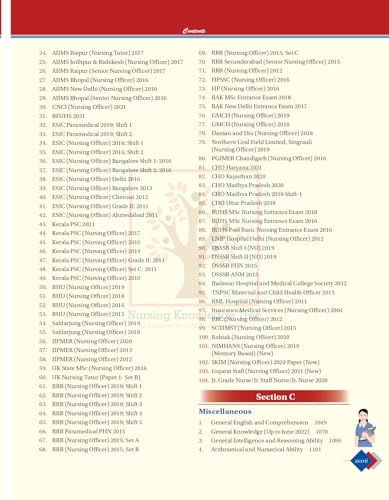 Target High (In Hindi) One Nation One Book On Nursing Officer Staff Nurse Recruitment Exam 3Ed (Pb 2023)