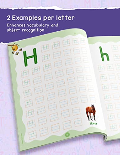 Blossom English Alphabet Writing Book for Kids | 3 to 5 Year Old | ABCD Capital and Small Letter Practice and Activities for Nursery Children | 55 Practice Boxes for each Letter [Paperback] Target Publication