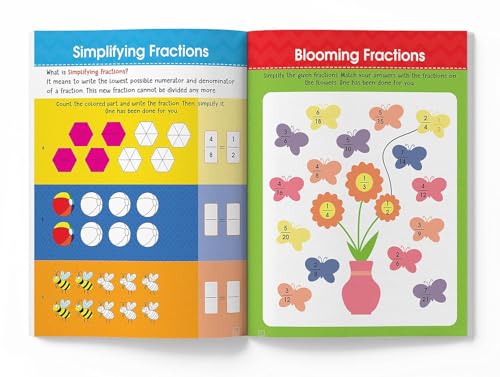 Math Activity Books Bundle 2 – Multiply / Fraction / Addition (Pack of 3 Books)