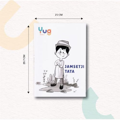 Yug Media: Jamsetji Tata Biography Story Book for Kids | Illustrated Inspirational Book with Colourful Pictures | Fun Learning Activity Book | Story books for 3+ year old | Includes 5 Interactive Activities | Story of Vision, Leadership & Innovation