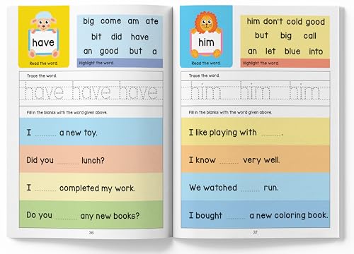 101 Sight Words and Sentences: Activity Book for Children | 400+ Sentences to Read and Practice | Ages 4–7 | Build Early Reading Fluency with Fun Exercises
