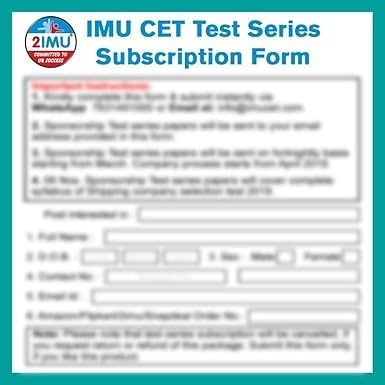 2IMU® IMU CET Study Material 2026