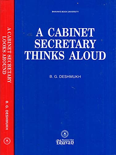 A cabinet secretary thinks aloud / B G Deshmukh / 2020 / Paperback book cover