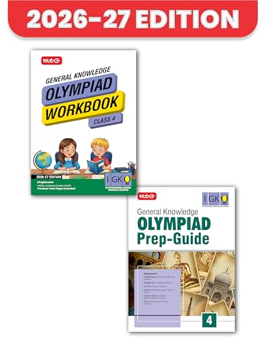 MTG General Knowledge (IGKO) Olympiad Workbook & Prep Guide Class 4 | Detailed Theory, Exercise with Self Test For Practice | SOF Olympiad Books For Exam 2026-27 (Set of 2 Books)