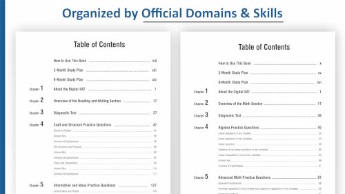Digital SAT Complete Prep: Reading & Writing + Math with 1000+ Practice Questions, Full-Length Tests, and Detailed Explanations (Set of 2 books)