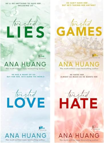 Twisted Series Book Set of 4 Paperback | Twisted Love, Twisted Games, Twisted Hate & Twisted Lies | Contemporary Romance, Fiction Collection (Twisted Series By Ana Huang)