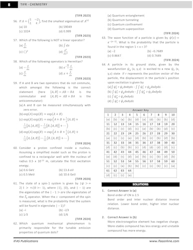 TIFR Chemistry PYQ Book 2026 | PYQ Paper (2010-2024) with Detailed solutions | Best Seller Book for TIFR Chemistry & All MSc Chemistry Entrance Exams in India | Two Brothers Publications