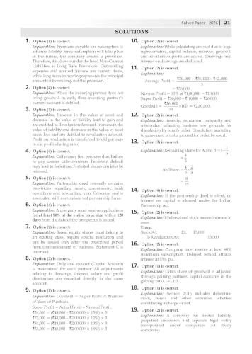 Oswaal NTA CUET (UG) Chapter-wise Solved Papers Question Bank | Accountancy | PYQs (2021–2026) NCERT aligned MCQs | With Solved Paper 2026 | For 2027 Exam | With Oswaal AI