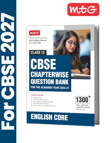 MTG CBSE Class 12 Chapterwise Question Bank English Core For 2027 Board Exam | Based on Latest CBSE Syllabus with 1300+ Questions