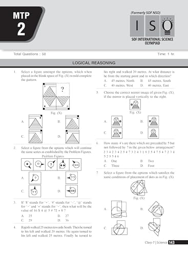 MTG Science (ISO) Olympiad Prep Guide Class 7 | Detailed Theory, Exercise with Self Test For Practice | SOF Olympiad Books For Exam 2026-27 (Useful For Level-1 & 2)