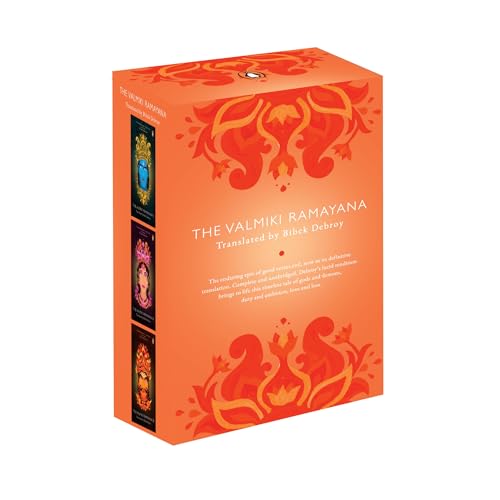 The Valmiki Ramayana (Box Set of 3): Bibek Debroy Translation of India's Timeless Mythology | The Epic of Lord Rama, Sita, Hanuman and the Battle Against Ravana