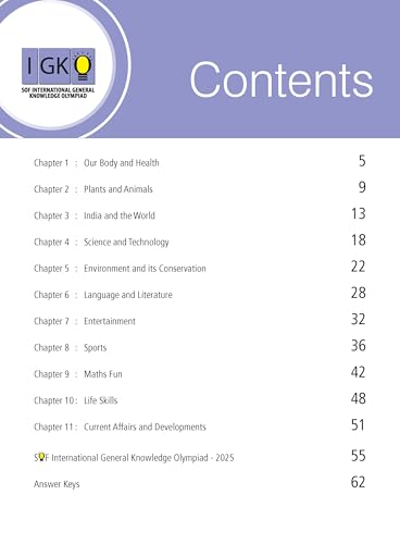 MTG International General Knowledge Olympiad (IGKO) Workbook Class 4 - Chapter-wise MCQs with Achievers Section - SOF Olympiad Books For 2026-27 Exam