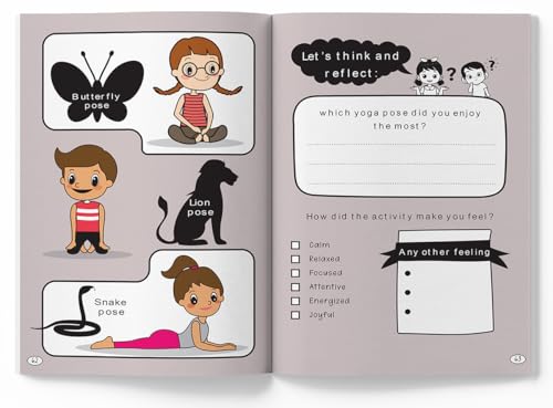 Mindfulness Journal Activity Book For Kids Daily Reflection, Gratitude Prompts, Breathing Exercises & Doodle Space | Ages 6–10 | Build Calm, Focus & Positivity