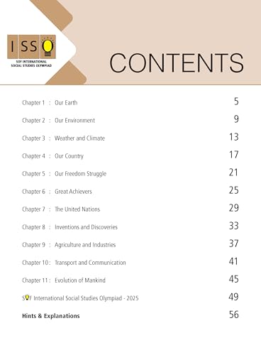 MTG International Social-Studies Olympiad (ISSO) Workbook Class 5 - Chapter-wise MCQs with Achievers Section - SOF Olympiad Books For 2026-27 Exam