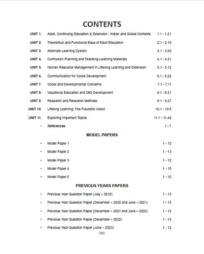 NTA UGC 2024 : NET/SET/JRF Paper II - A Comprehensive Guide on Adult and Continuing Education and Extension by Manju Prem S & Mohanraj M