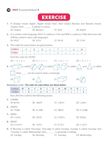 MTG Class 4 Reasoning Workbook For All Olympiad & Talent Search Exam 2026-27 - Enhances Lateral Thinking & Analytical Skills