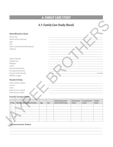 Community Health Nursing-II Record Book, 3/E for BSc Nursing 7th Semester | Complete Clinical Logbook with Family Care Study, Home Visits and PHC Posting Records: Record Book for BSc Nursing Program