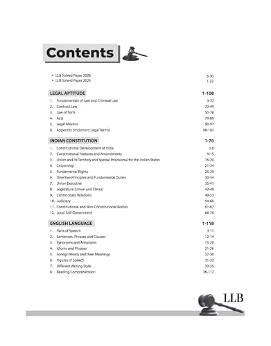 Arihant LLB Entrance 2027 LAWSPRINT | Highly Useful for NLU, NLSIU, RMNLU, MNLU,DU, IPU, BHU and Other National Law University | English Medium
