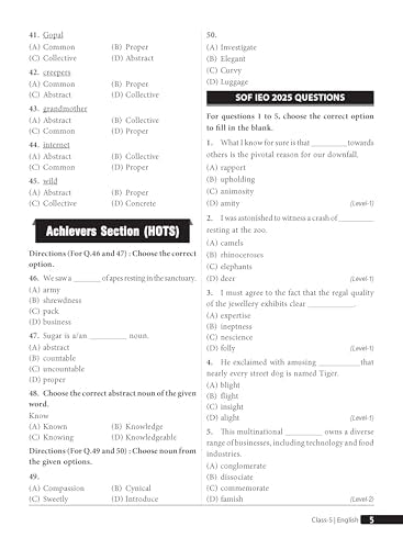 MTG English (IEO) Olympiad Prep Guide Class 5 | Detailed Theory, Exercise with Self Test For Practice | SOF Olympiad Books For Exam 2026-27 (Useful For Level-1 & 2)