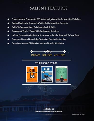 Mission CDS Book : Path To Success | Latest English Pattern, In-depth NCERT GK, Shortcut tricks for Mathematics (Combined Defence Services Entrance Examination)