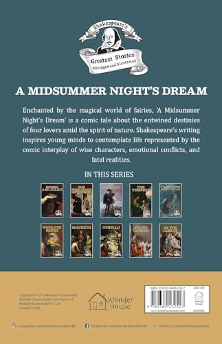 A Midsummer Night's Dream : Shakespeare’s Greatest Stories (Abridged and Illustrated) With Review Questions And An Introduction To The Themes In The Story