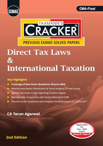 Taxmann's CRACKER COMBO for CMA Final | Dec. 2026/June 2027 Exams | Group III – Papers 13 to 16 | CRACKER Series | CLE, SFM, DIT, and SCM | July 2026 Edition | Set of 4 Books