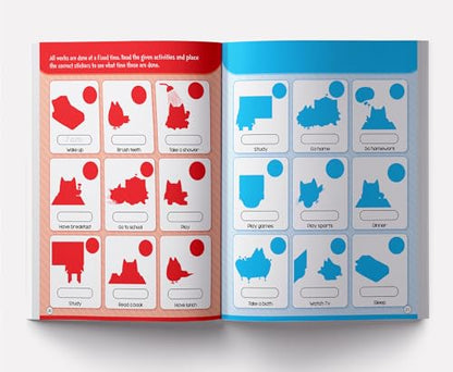 Tell the Time: Sticker Activity Book for Children | Learn to Read the Clock with 100+ Stickers | Ages 4–7 | Fun Way to Master Time Concepts