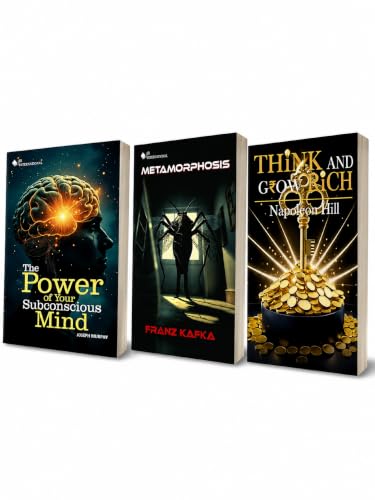 The Power of Your Subconscious Mind + Metamorphosis + Think and Grow Rich | Combo Set of 3 Books | Joseph Murphy, Franz Kafka, Napoleon Hill | For Personal Growth & Success | Paperback