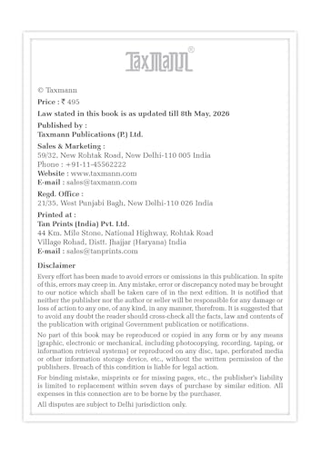 Taxmann's Code on Wages Law Manual – Arranged Across Concordance Tables & Comparative Study—Incorporating the Code with a Four-Layer Per-Section Treatment | Rules | Forms | Notifications | FAQs