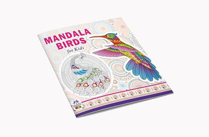 Mandala Birds Coloring Book for Kids | 30 Creative Bird Mandala Designs to Enhance Art Coloring, Drawing & Develop Art Skills | High Quality Premium Paper | Perfect Gift for Children & Teens