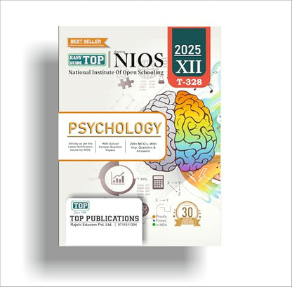TOP NIOS Class 12 Psychology 328 Guide (Including Objective Type MCQs) | Updated with Latest Syllabus and Exam Pattern as per NIOS Latest Notification