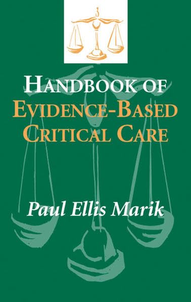 HANDBOOK OF EVIDENCE-BASED CRITICAL CARE