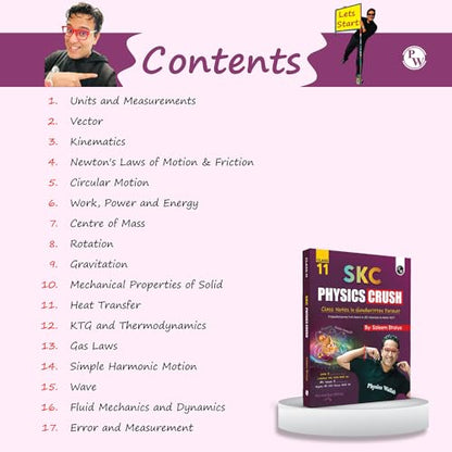 PW SKC Physics Crush Class 11 Handwritten Format Notes By Saleem Sir For JEE and NEET Exams | A Beautiful Journey From Basic to JEE Advanced via JEE/ NEET [Paperback] Saleem Ahmed