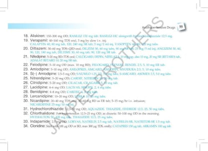 Pharmacological Classification of Drugs with Doses and Preparations, 7/E for MBBS Students & NEET PG | Ready Reckoner of Drug Classification Charts, Doses, Brand Names and Complimentary Drug Atlas: 1