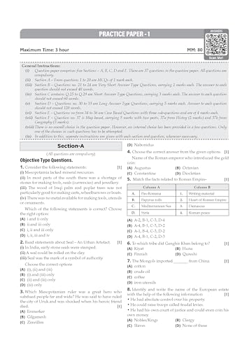 Oswaal CBSE Class 11 History Question Bank | Chapter & Topic-wise Solved Papers (2017–2026) | Based on Latest Syllabus (April 2026) | Includes 2026 Papers | For 2027 Exam