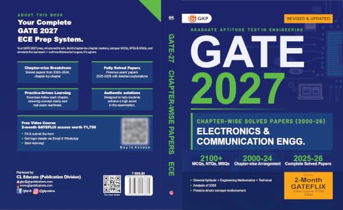 GATE 2027 Electronics & Communication Engineering | 27 Years' Chapter-Wise Solved Papers (2000–2026) | Previous Year Questions with Detailed Solutions | By GKP
