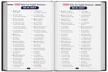 15000 Daily Use English Sentences Book | Hindi to English | Spoken English Learning | Improve Fluency Fast