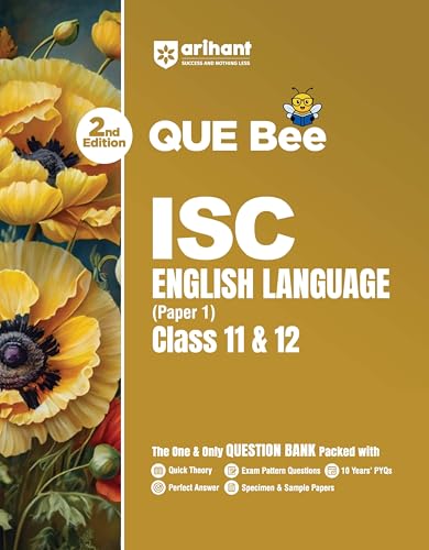Arihant ISC English Language (Part 1) Class 11 & 12 Exam 2026-27 | Quick Theory, Exam Pattern Questions & Sample Papers | As per Latest ICSE Syllabus | Que Bee 2nd Edition 2027