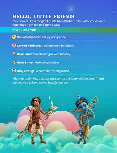 Bhagavad Gita for Kids English Edition | Krishna Stories for Children | Illustrated Moral Stories & Activity Book | Life Lessons & Values | Age 5–10