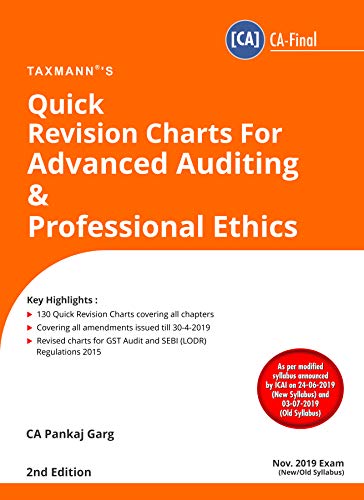 Quick Revision Charts For Advanced Auditing and Professional Ethics, 2/E book cover