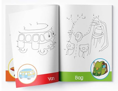 Preschool Activity Book | Dot-To-Dot – Tracing And Coloring Activity Book For Kids Ages 3–5 | Connect The Dots, Trace Lines & Color Fun Shapes And Animals | 2+ Hours Of Early Learning & Creativity