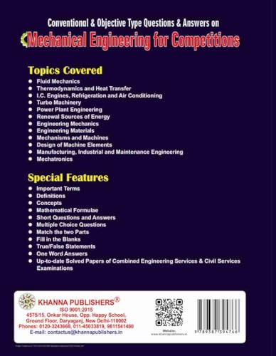 Mechanical Engineering for Competitions by R.K. Jain