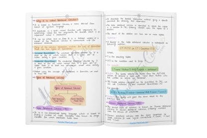 DBMS Simplified Handwritten Notes 2026 | Beginner to Advanced Database Management System Guide | Concepts, ER Diagrams, SQL Basics & Quick Revision Book