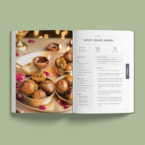 Satvic Indian Food Book | Satvic Movement Cookbook | 70+ Oil-Free, Sugar-Free, Plant-Based Recipes | Clean Nourishing Meals in under 45 minutes (English)