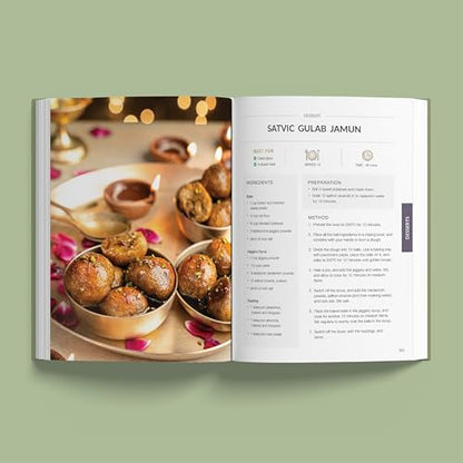 Satvic Indian Food Book | Satvic Movement Cookbook | 70+ Oil-Free, Sugar-Free, Plant-Based Recipes | Clean Nourishing Meals in under 45 minutes (English)