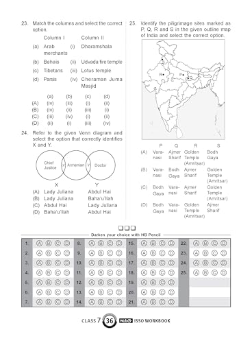 MTG International Social-Studies Olympiad (ISSO) Workbook Class 7 - Chapter-wise MCQs with Achievers Section - SOF Olympiad Books For 2026-27 Exam